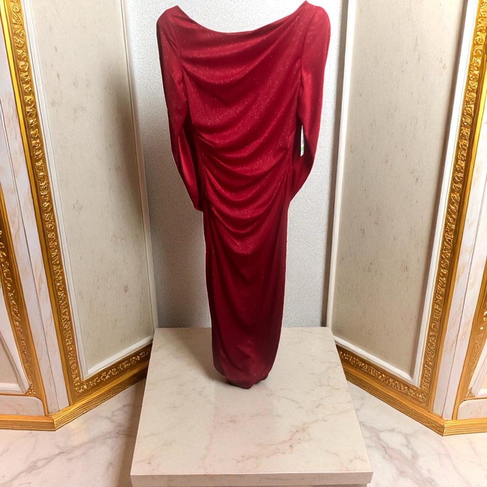 R&M Richards Sparkling Red Maxi Dress